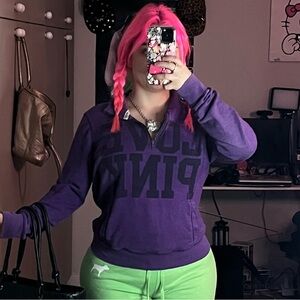 VS PINK VINTAGE purple sweater